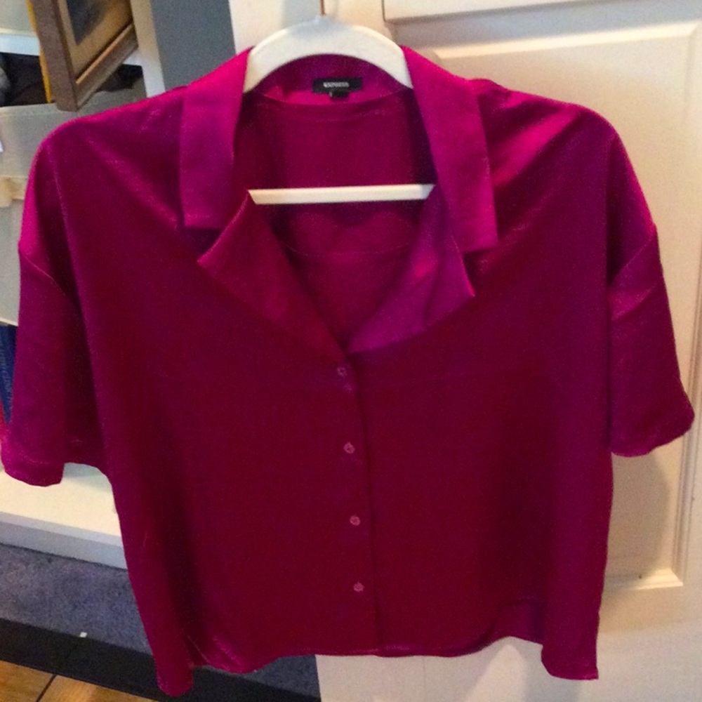 NWT Express Women's Magenta Blouse, medium
